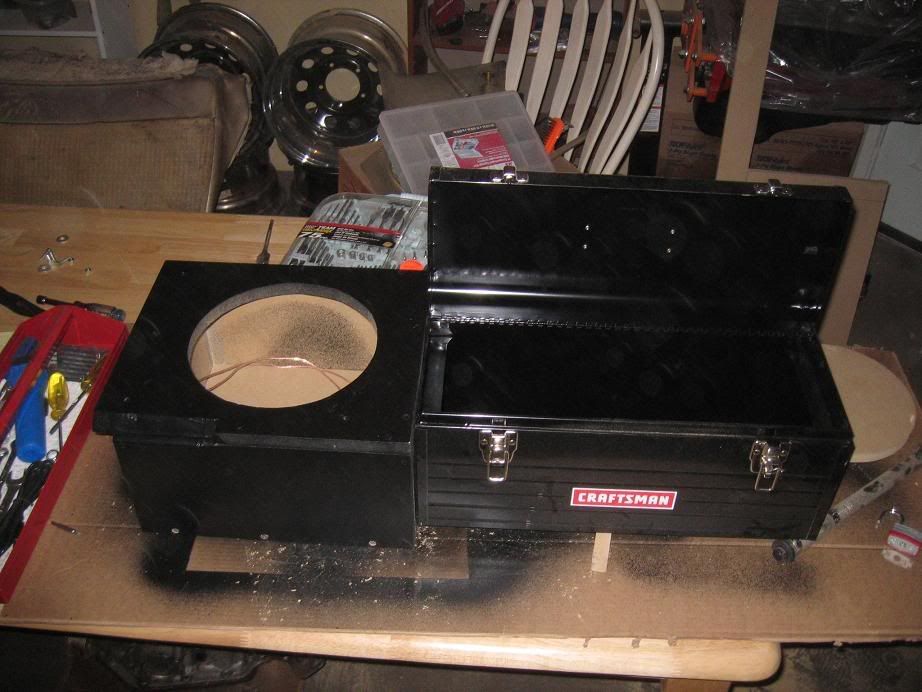 Just finished my custom speaker/toolbox 56K no no