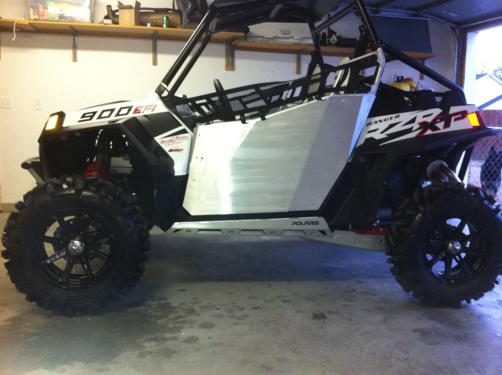 29.5" terminators on 14" Polaris chrome sixr wheels Polaris RZR Forum