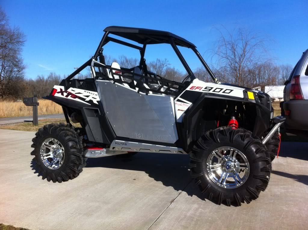 29.5" terminators on 14" Polaris chrome sixr wheels Polaris RZR Forum