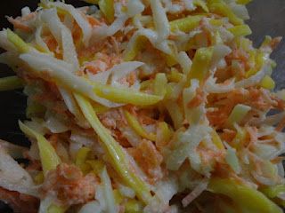 Carrot Pumpkin and Christophene(Chayote) Slaw