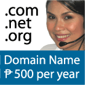 .COM, .NET, .ORG Domains @ P500.00/year!