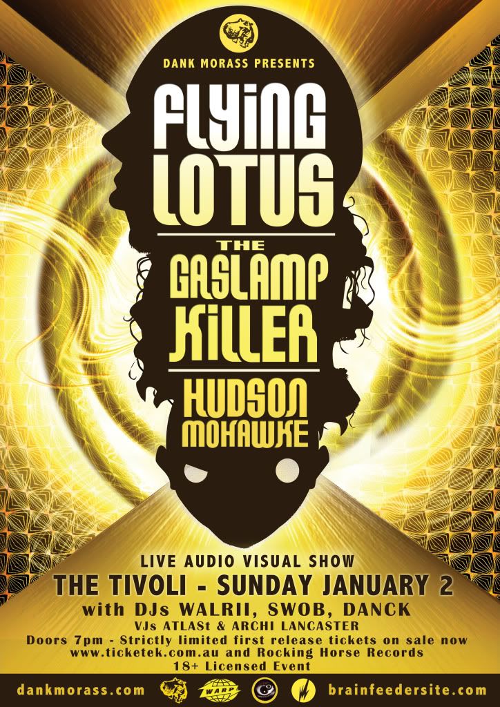 Dank Morass presents Flying Lotus, Gaslamp Killer, Hudson Mohawke @ Tivoli