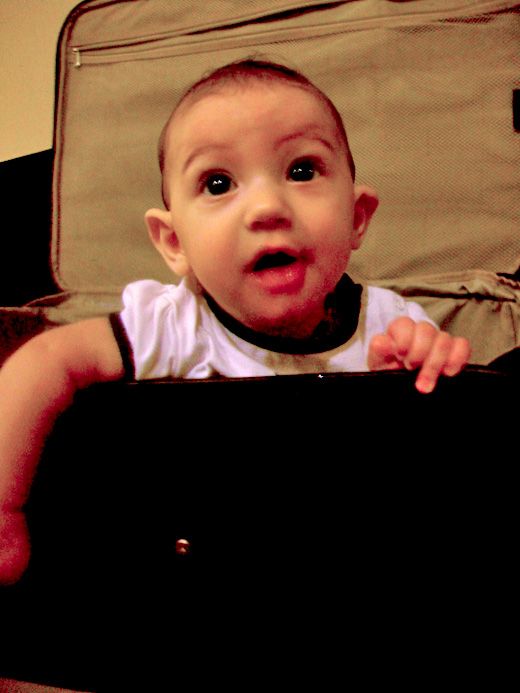 Photo Credit: Melissa / Vibrant Wanderings Baby in a suitcase