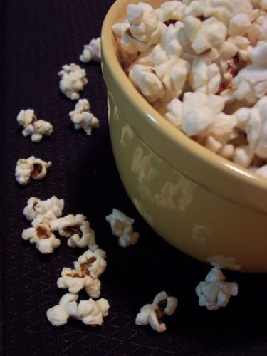 homemade popcorn in a bowl