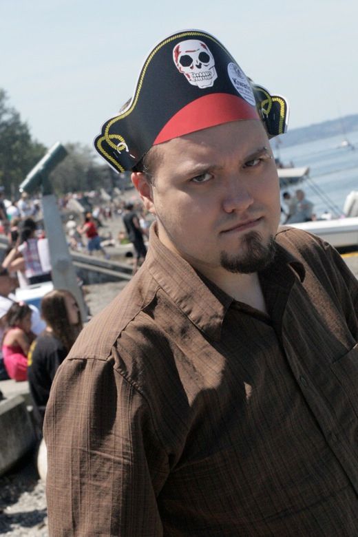Seafair Pirates July 10 Sam piratey face