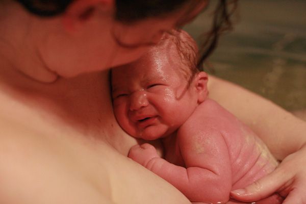 baby after home water birth