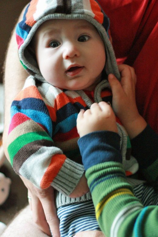 baby in sweater hoodie