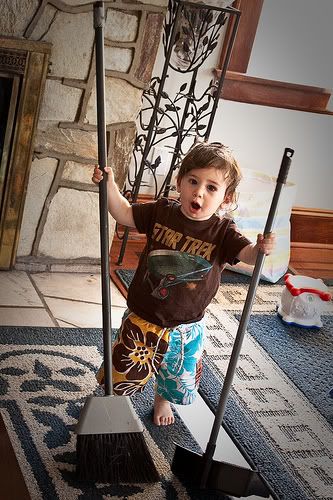 Broome Wet T Shirt Competition. toddler cleaning with room