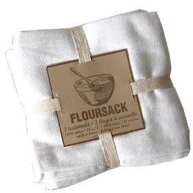 floursack dish towels white
