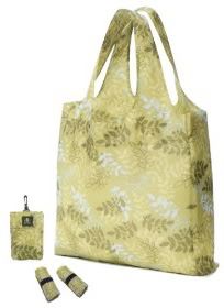 Green Bee 3pk reusable shopping bags with pouch