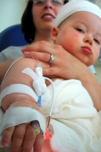 baby after surgery with mother