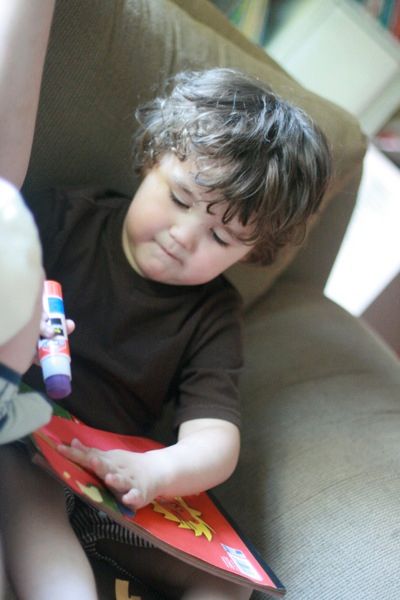 5 concentrating on gluing — pirate parrot craft mikko m4yo