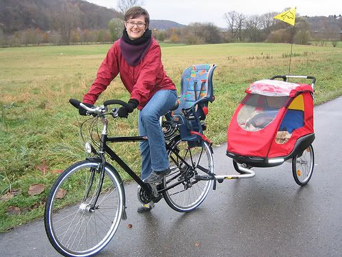 child bike seat and trailer