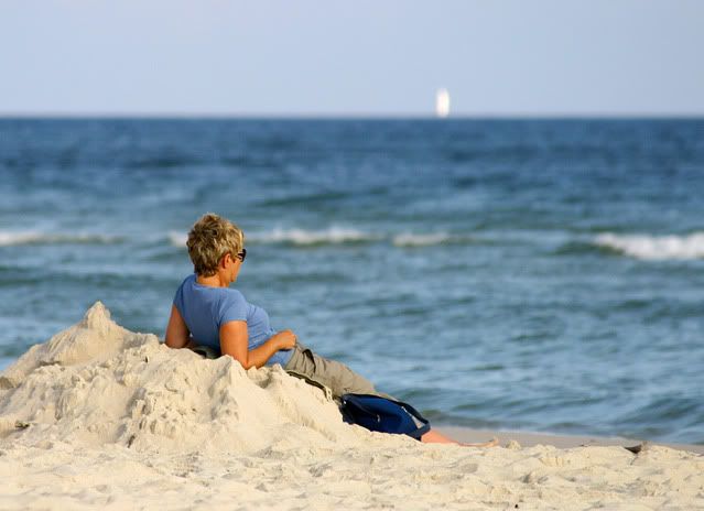 woman watching the sea