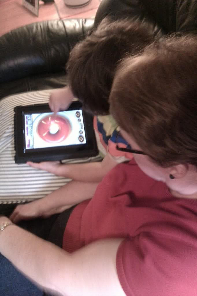 Photo Credit: Hobo Mama boy playing ipad game with nana