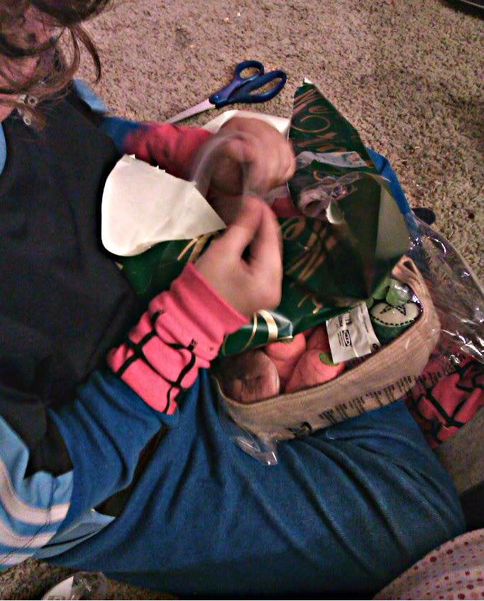 Sunday Surf: Launching Christmas in 3…2… = Hobo Mama wrapping Christmas presents for giving tree