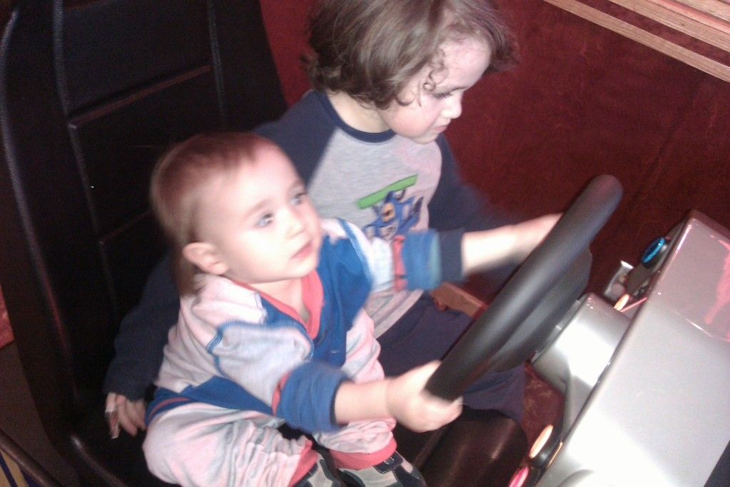 Sunday Surf: Bring on the joy = Hobo Mama brothers playing arcade game