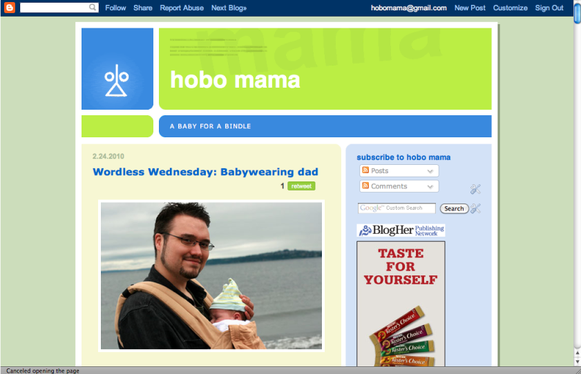 vintage Hobo Mama hobomama.com screen shot