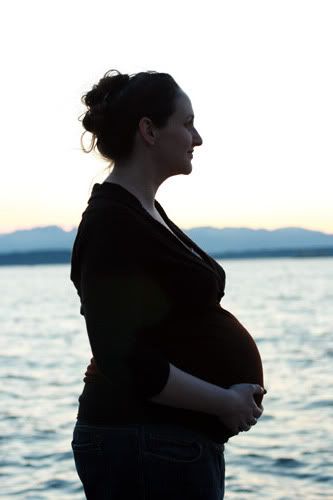 pregnant on the beach