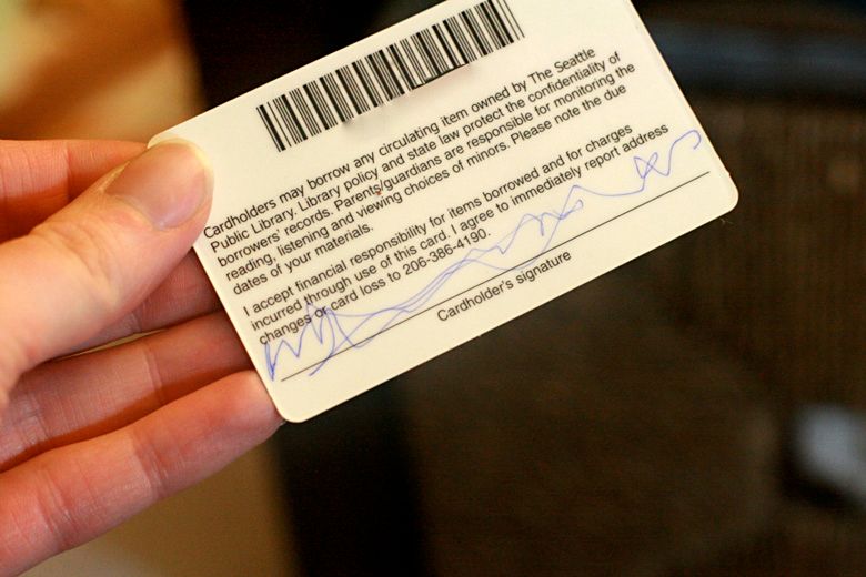 child's library card