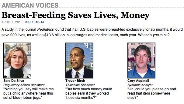Breast-Feeding Saves Lives, Money from The Onion American Voices
