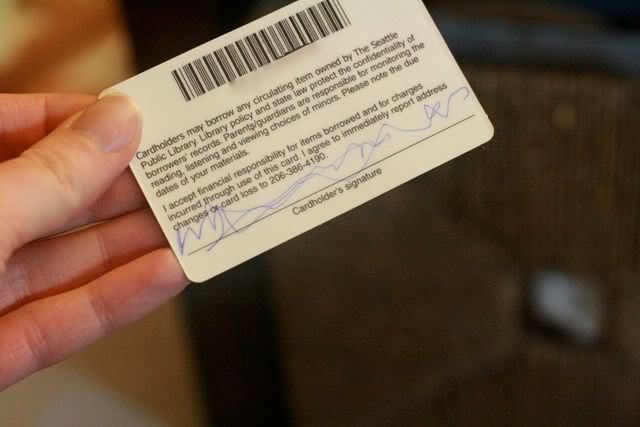 child library card