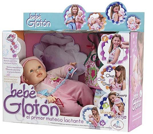 bebe gloton breastfeeding doll