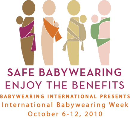 Safe Babywearing: Enjoy the Benefits logo from International Babywearing Week October 6-12 2010