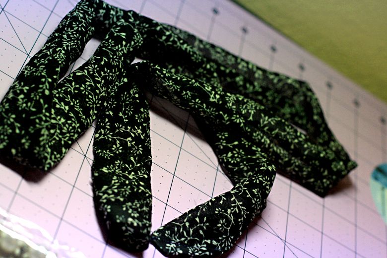 fabric bead necklace black tube
