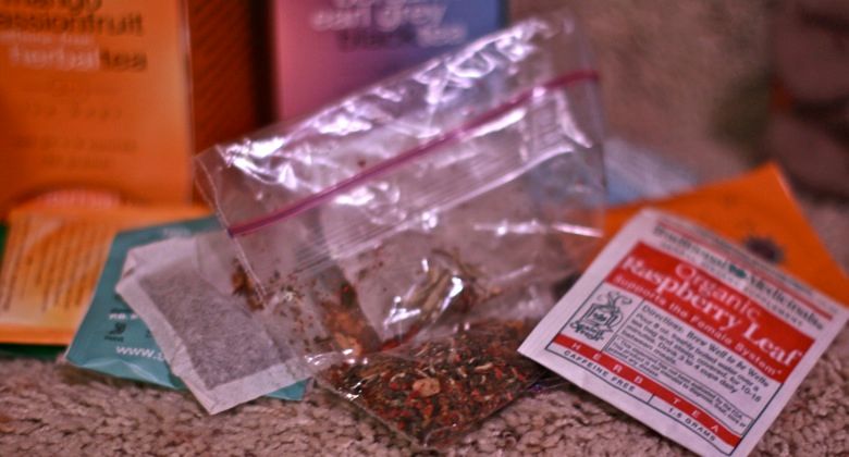 tea stash — samples in bags