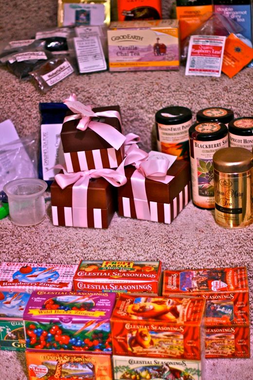 tea stash — whole of it on stairs