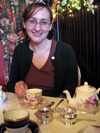birthday tea at Queen Mary Tea Room in Seattle