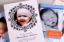 Tiny Prints photo birth announcements