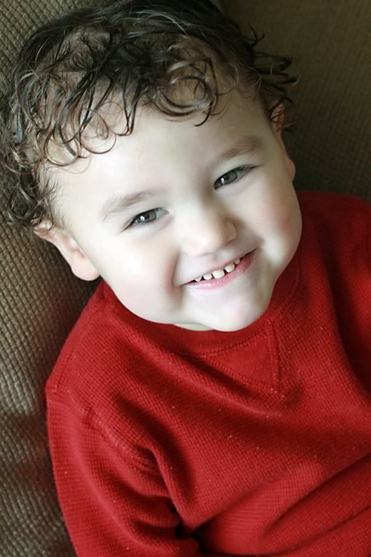 toddler smiling