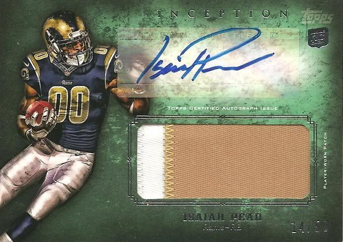 [Image: IsaiahPead2012ToppsInceptionGreenRCAutoPatch14of50.jpg]