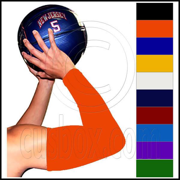 Orange Basketball Stretch Shooting Arm Sleeve Sleeves