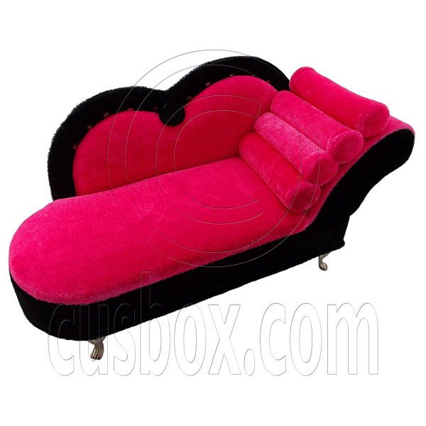 Pink Chaise Longue Sofa Jewelry Box 16 Barbie Doll's House Dollhouse