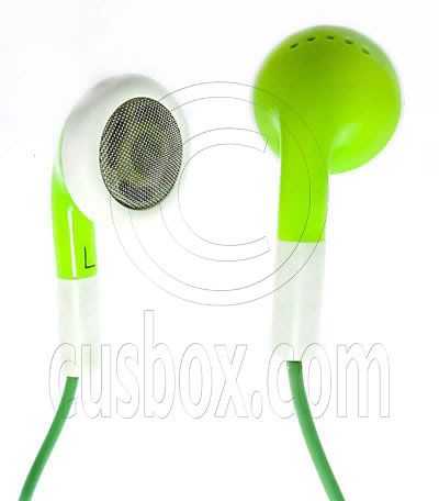 Apple Earbuds on Green Earbuds 3 5mm Earphones For Apple Ipod Shuffle   Ebay