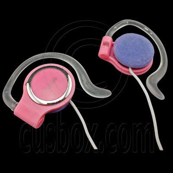  Earphone  Running on Pink 3 5mm On Ear Sports Running Headphones 4 Ipod Mp3   Ebay