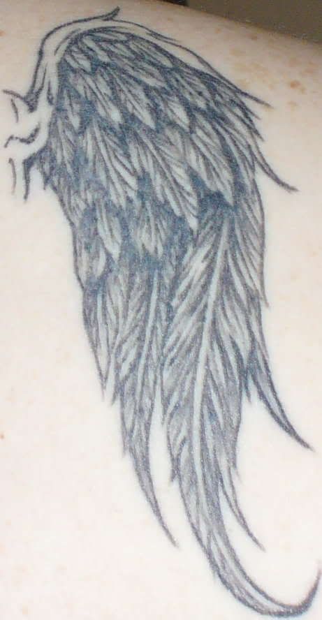angle wing tattoos. Angel wing tattoos and designs