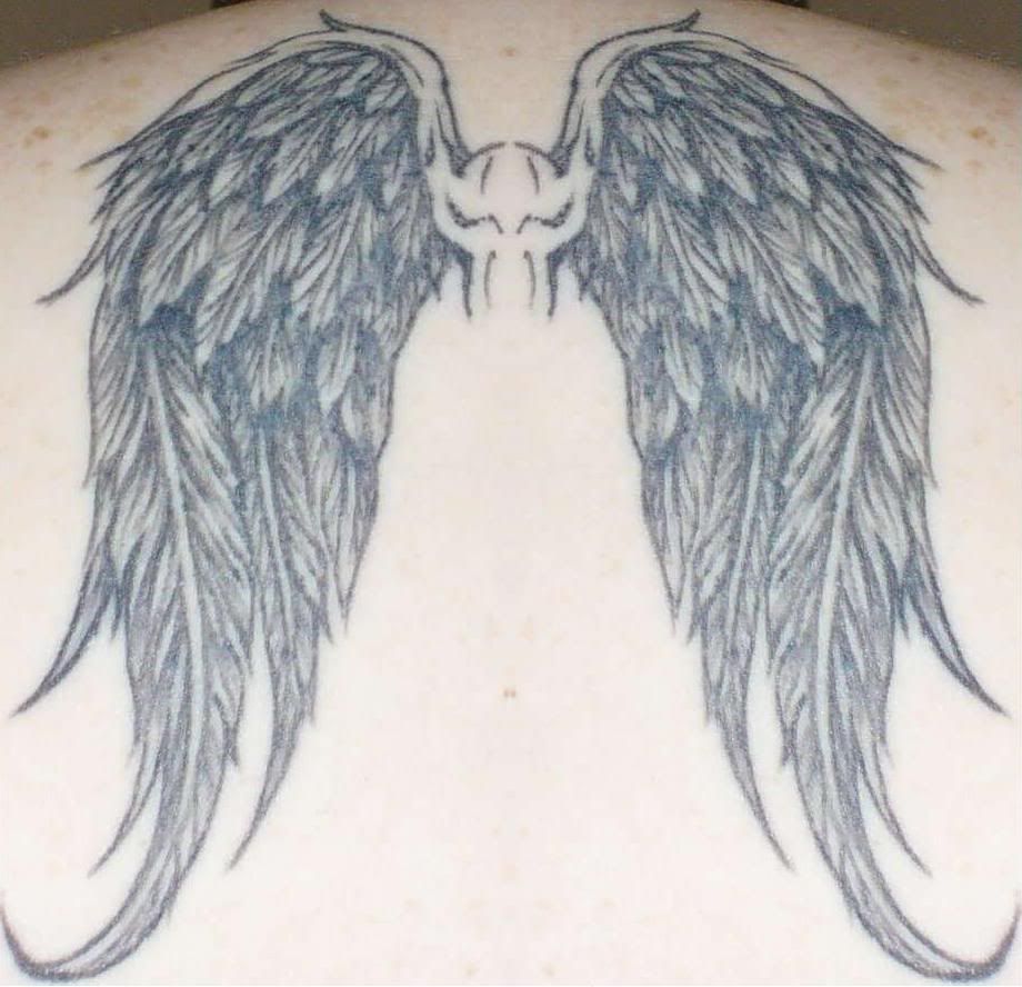 Angel Wing Tattoos small angel