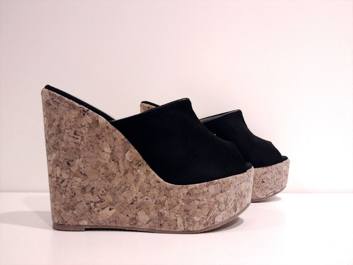SCARPE-SANDALI-ALTI-DONNA-ZEPPE-ZATTERONI-SABOT-SUGHERO-NERO-35-36-37-38-39-40