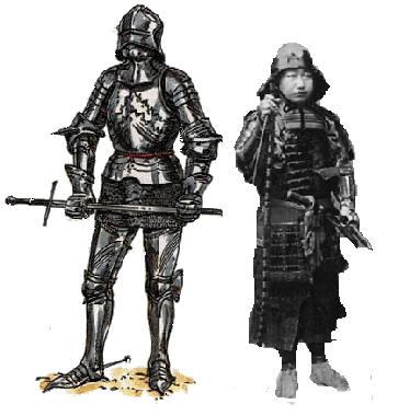 knight samurai average vs teutonic shield would difference between