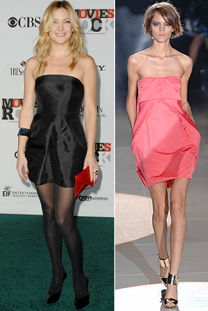 kate hudson dress. Hudson accessorized with a