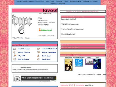 Skinny Myspace Layouts For Guys 105