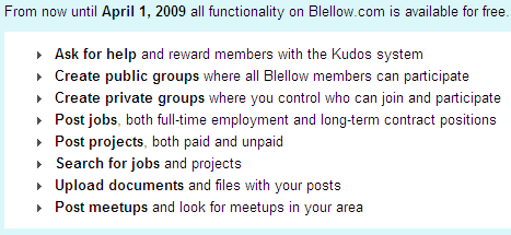 blellow welcome email