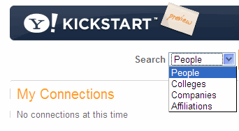 Kickstart Yahoo person search
