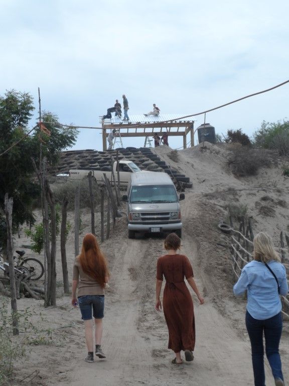 Construction begins on Joaquin's property.