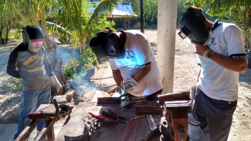 Boys welding