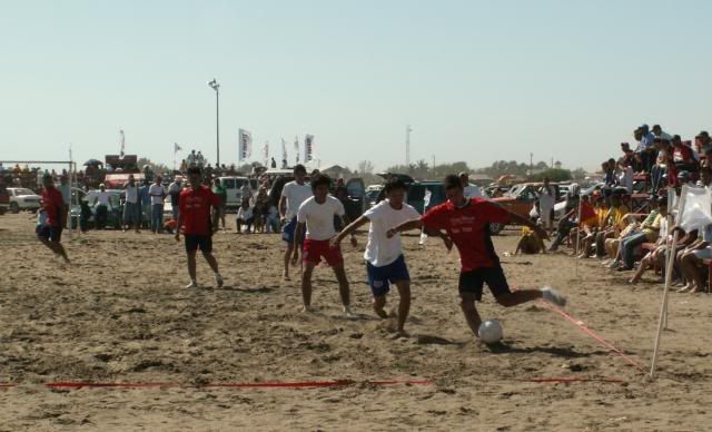 Soccer and beach volleyball tournaments ran all day Saturday.